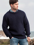 Men’s Crewneck Fisherman Knit Sweater