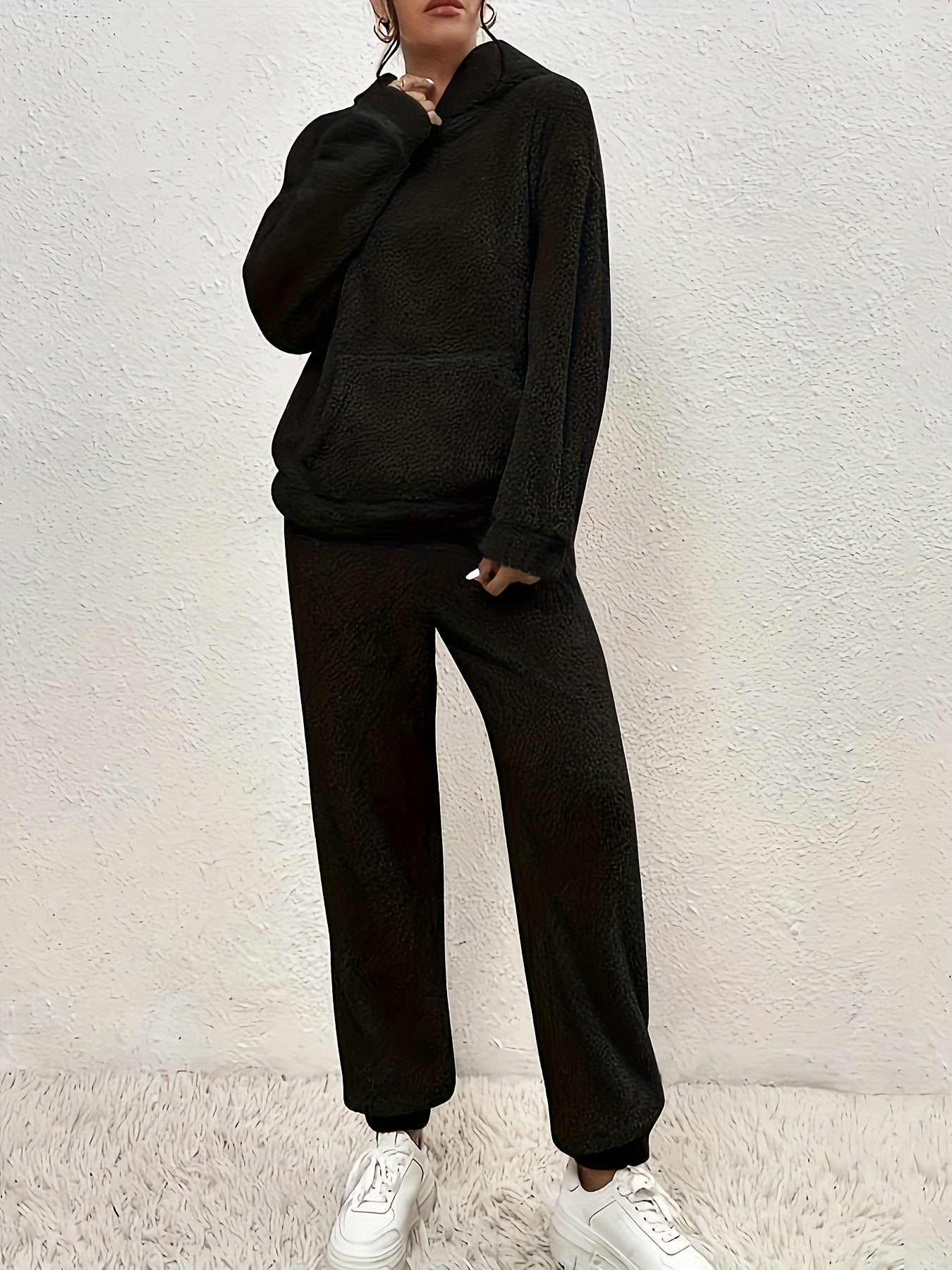 Nova | Ultra-soft cozy lounge set | Ivory | Polyester Blend | Cozy Winter Wear