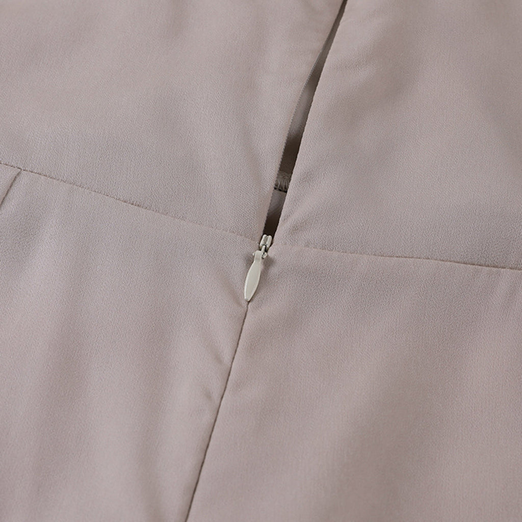 Women’s maxi dress | Spaghetti straps | Draped neckline | Side slit | Lightweight breathable fabric