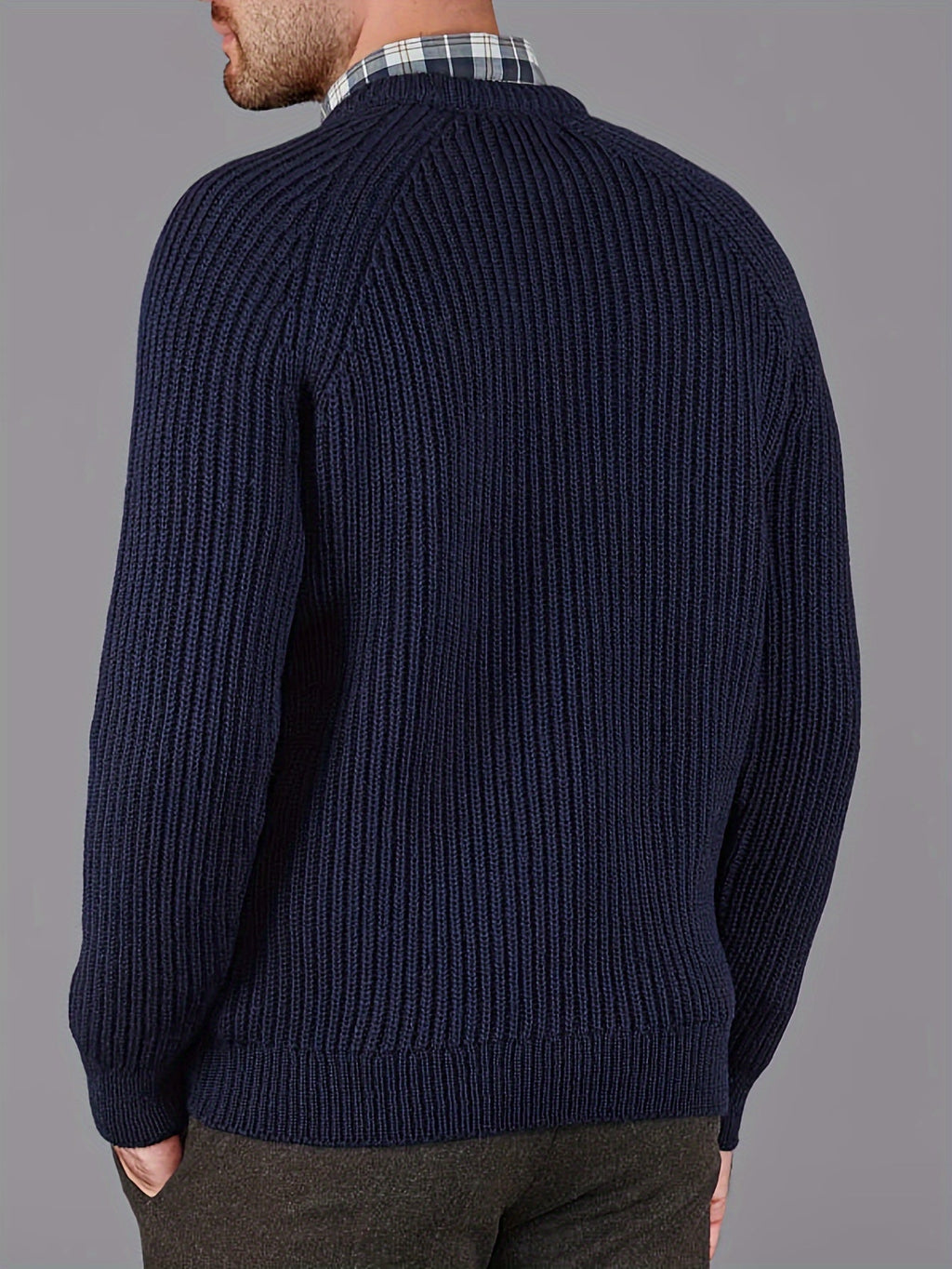 Men’s Crewneck Fisherman Knit Sweater