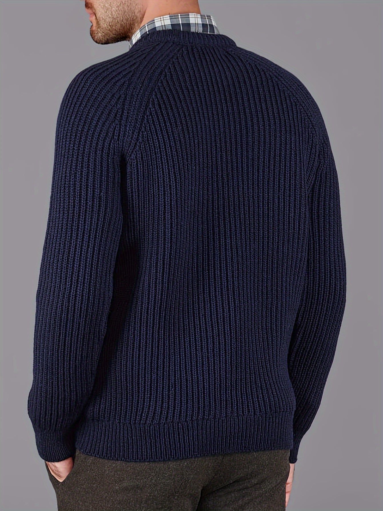 Men’s Crewneck Fisherman Knit Sweater